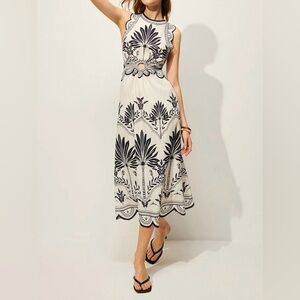 NWT | Commense | Boho Floral Cut-Out Midi Dress | Sz M